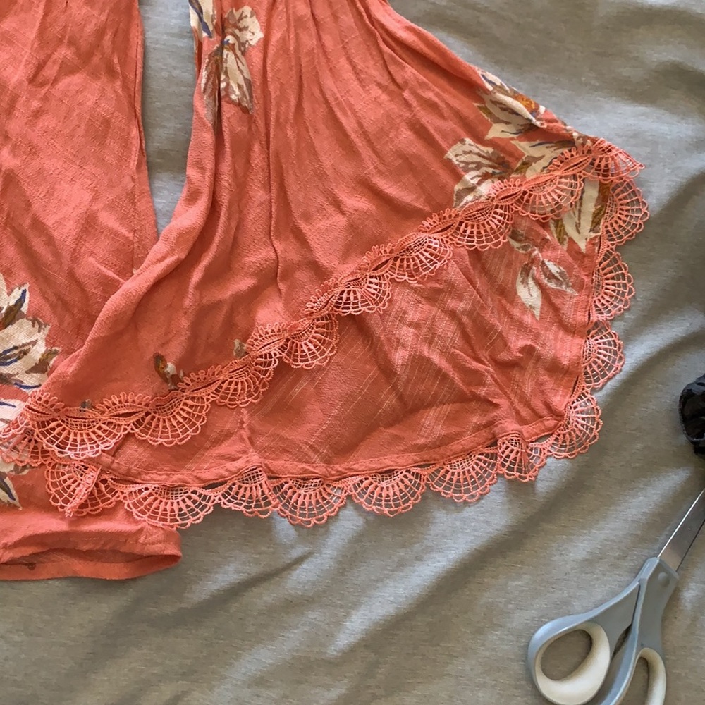 Free people wanderer mini boho dress preowned S - Picture 5 of 12